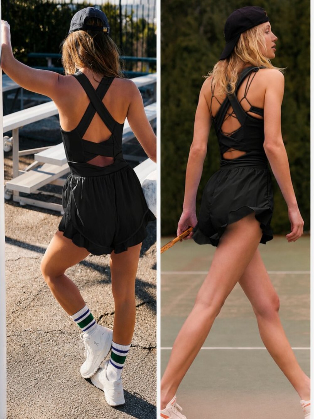 FP Movement Breathless Shortsie Mini Short Romper Dress Black XS $128